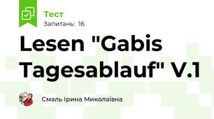 Lesen "Gabis Tagesablauf" V.1