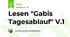 Lesen "Gabis Tagesablauf" V.1