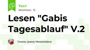 Lesen "Gabis Tagesablauf" V.2