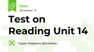 Test on Reading Unit 14