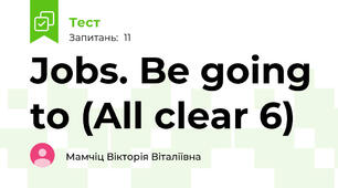 Jobs. Be going to (All clear 6)