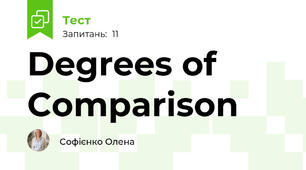 Degrees of Comparison 