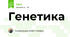 Генетика