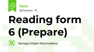 Reading form 6 (Prepare)