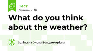 What do you think about the weather?