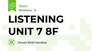 LISTENING UNIT 7 8F
