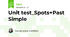 Unit test_Spots+Past Simple