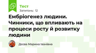 Ембріогенез людини. Чинники, що впливають на процеси росту й розвитку людини