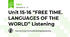 Unit 15-16 “FREE TIME. LANGUAGES OF THE WORLD” Listening