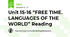 Unit 15-16 “FREE TIME. LANGUAGES OF THE WORLD” Reading
