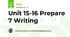 Unit 15-16 Prepare 7 Writing