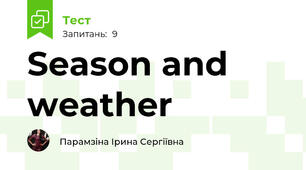Season and weather 