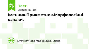 Іменник.Прикметник.Морфологічні ознаки.
