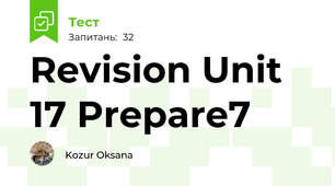Revision Unit 17 Prepare7