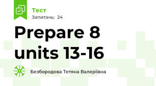 Prepare 8 units 13-16