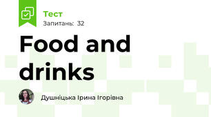Food and drinks