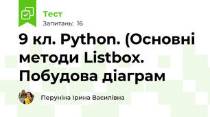9 кл. Python. (Основні методи Listbox. Побудова діаграм
