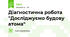 Діагностична робота "Досліджуємо будову атома"