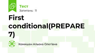 First conditional(PREPARE 7)