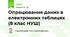 Опрацювання даних в електронних таблицях (8 клас НУШ)
