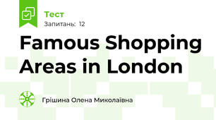 Famous Shopping Areas in London