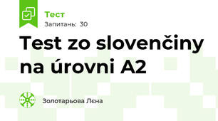 Test zo slovenčiny na úrovni A2