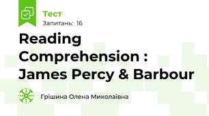 Reading Comprehension : James Percy & Barbour