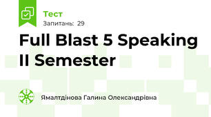 Full Blast 5 Speaking II Semester