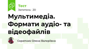 Мультимедіа. Формати аудіо- та відеофайлів
