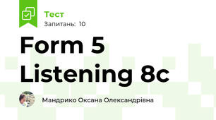 Form 5 Listening 8c