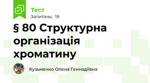 § 80 Структурна організація хроматину  