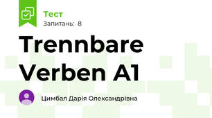 Trennbare Verben A1