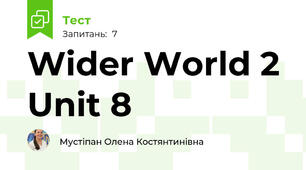 Wider World 2 Unit 8