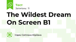 The Wildest Dream On Screen B1