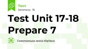 Test Unit 17-18 Prepare 7