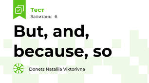 But, and, because, so