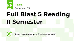 Full Blast 5 Reading II Semester