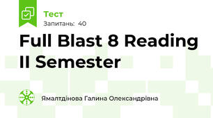 Full Blast 8 Reading II Semester