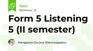 Form 5 Listening 5 (II semester)