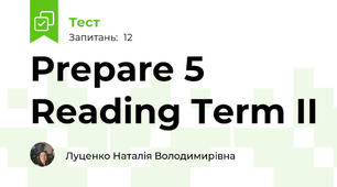 Prepare 5  Reading Term II