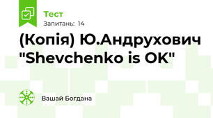 (Копія) Ю.Андрухович "Shevchenko is OK"