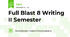 Full Blast 8 Writing II Semester