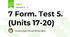 7 Form. Test 5. (Units 17-20)