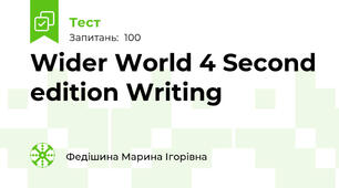 Wider World 4 Second edition Writing