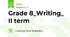Grade 8_Writing_ II term
