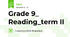 Grade 9_ Reading_term II