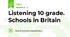 Listening 10 grade. Schools in Britain