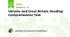 Ukraine and Great Britain. Reading Comprehension Test