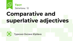 Comparative and superlative adjectives