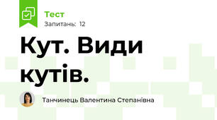Кут. Види кутів.